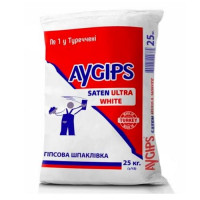 Шпаклівка гіпсова Aygips Saten Ultra White (25 кг)