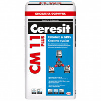 Ceresit СМ-11 Plus посилений клей для плитки, 25 кг