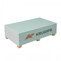 Гіпсокартон вологостійкий KruGips  12,5 мм/1,2*2,5